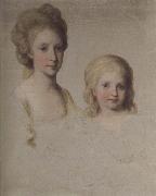 Angelica Kauffmann Bozzetto zum Bildnis Maria Theresa und Maria Chrstian oil painting on canvas